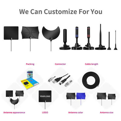 Japan DVB-T/ISDB/ATSC Wireless Indoor TV Antenna with GT13 GT16 VR1 HF201 Connector