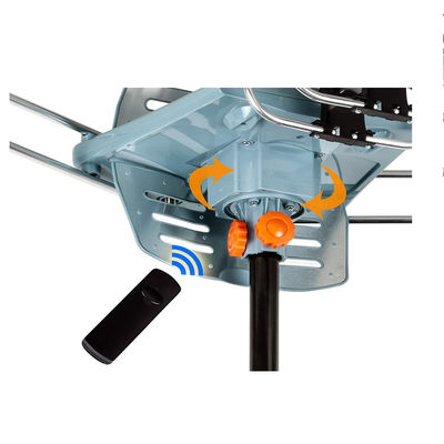 Butterfly Dish Rotation Yagi HD DVB T2 TV Antenna for VHF174-230/UHF470-862 Frequencies